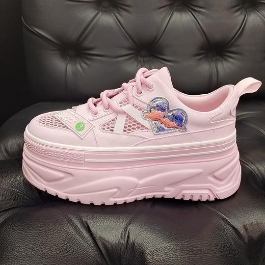 LFGJ 5330 松糕网面透气超轻厚底休闲小白女单鞋 商品图1