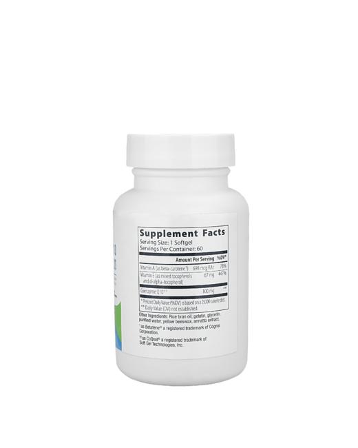 【超强辅酶Q10+维生素E 心脑保护超强配方】CoQ10 ST-100 60粒2个月 生物高吸收 超强心脑血管保护 Purecise®️ 商品图9