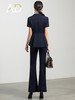 AD时尚大气西服套装女高端职业装洋气荷叶边显瘦商务正装气质套裤 商品缩略图4
