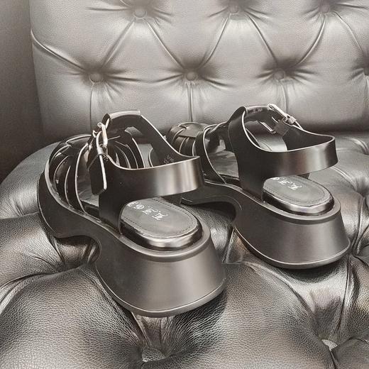 LFGJ 6145  编织罗马凉鞋夏季时尚沙滩厚底包头运动凉鞋 商品图9