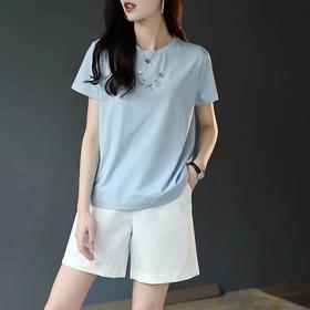 女圆领短TLX90054