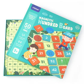 弥鹿 百数板思维启蒙数字加减法可擦写玩具 磁力百数板