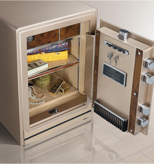 AIPU艾谱智能指纹保险箱家用办公保险柜大型3c认证尊睿指纹电子密码系列入墙全钢高端保险箱 商品图2