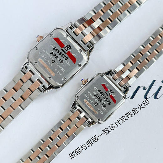 原单品质，Panthère de Cartier 卡地亚猎豹系列 女装中小号表款，朗达瑞士进口石英机芯。316L精钢表壳，小号尺寸（宽22mm 长30mm ）中号尺寸（宽27mm 长37mm ） 商品图1
