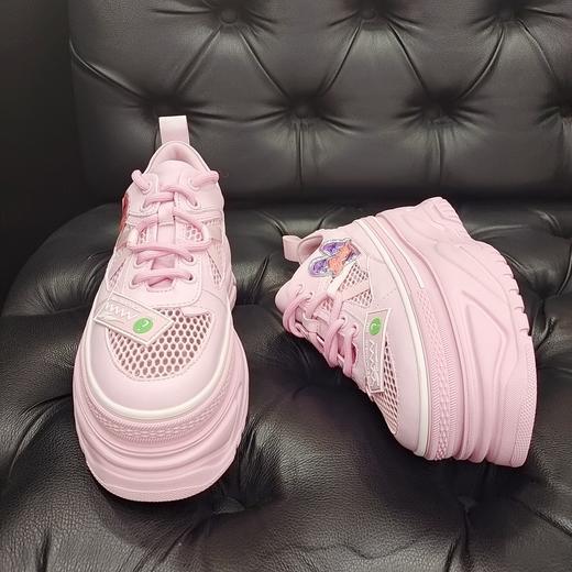 LFGJ 5330 松糕网面透气超轻厚底休闲小白女单鞋 商品图2