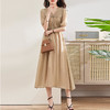 HR WA22329气质优雅短袖连衣裙时尚a字裙 商品缩略图5