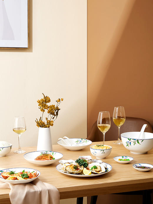 【6F】玛戈隆特 碗碟套装家用创意个性中式网红高端骨瓷餐具套装 礼盒装 商品图2