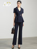 AD时尚大气西服套装女高端职业装洋气荷叶边显瘦商务正装气质套裤 商品缩略图3