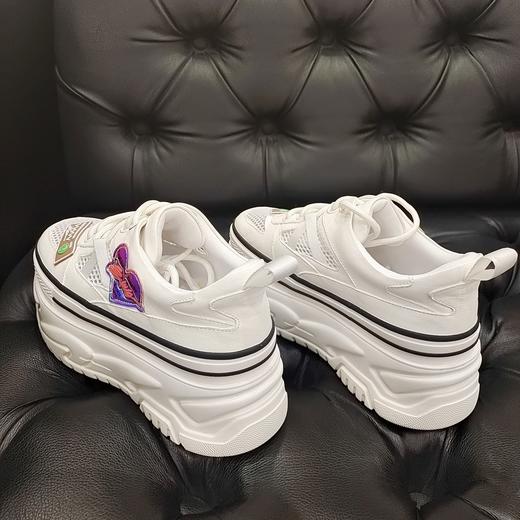 LFGJ 5330 松糕网面透气超轻厚底休闲小白女单鞋 商品图8