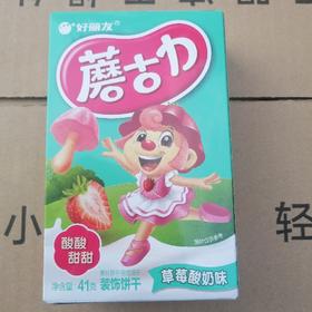 好丽友蘑古力装饰饼干草莓酸奶味41g
