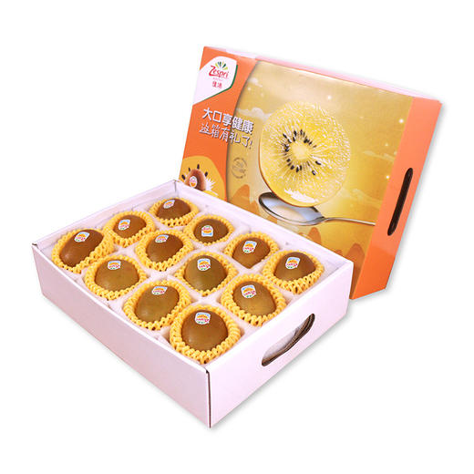 22# Zespri佳沛 新西兰阳光金奇异果 1盒12个 特大果 单果约150g   商品图1