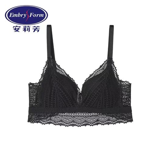 安莉芳法式bralette蕾丝无钢圈文胸女士上薄下厚美背内衣EB00483 商品图1