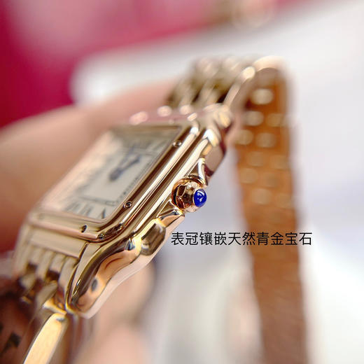 原单品质，Panthère de Cartier 卡地亚猎豹系列 女装中小号表款，朗达瑞士进口石英机芯。316L精钢表壳，小号尺寸（宽22mm 长30mm ）中号尺寸（宽27mm 长37mm ） 商品图12