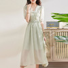 HR WA22329气质优雅短袖连衣裙时尚a字裙 商品缩略图3