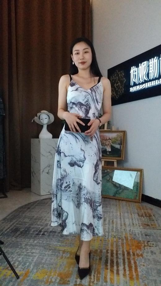 醋酸 2S4706时尚文艺吊带连衣裙 商品图0