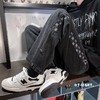 春秋季高街潮牌棋盘格牛仔裤男港风潮流宽松帅气学生阔腿裤 商品缩略图1