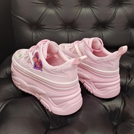 LFGJ 5330 松糕网面透气超轻厚底休闲小白女单鞋 商品图3