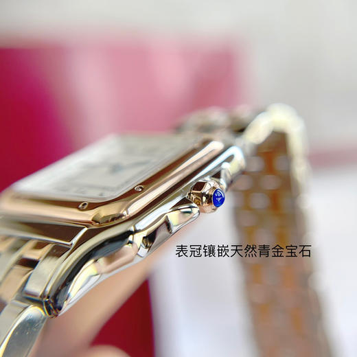 原单品质，Panthère de Cartier 卡地亚猎豹系列 女装中小号表款，朗达瑞士进口石英机芯。316L精钢表壳，小号尺寸（宽22mm 长30mm ）中号尺寸（宽27mm 长37mm ） 商品图5