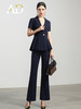 AD时尚大气西服套装女高端职业装洋气荷叶边显瘦商务正装气质套裤 商品缩略图1