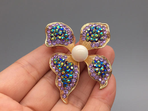 猛犸象牙蝴蝶花胸针 商品图1