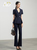 AD时尚大气西服套装女高端职业装洋气荷叶边显瘦商务正装气质套裤 商品缩略图0