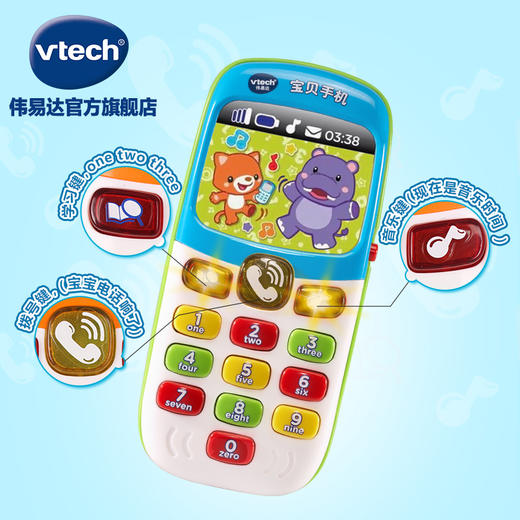 【合作商发货】香港伟易达宝贝手机 启蒙益智玩具角色扮演过家家 商品图2