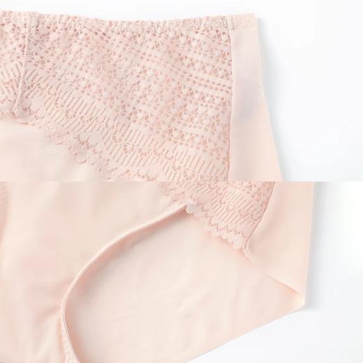 安莉芳薄款性感蕾丝棉质底裆内裤女士纯色舒适中腰三角裤E200483 商品图4