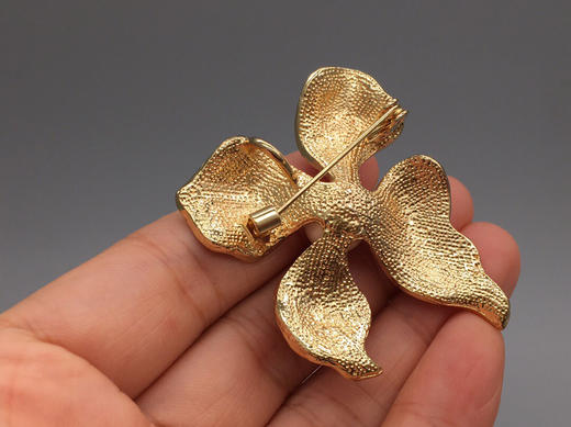 猛犸象牙蝴蝶花胸针 商品图3