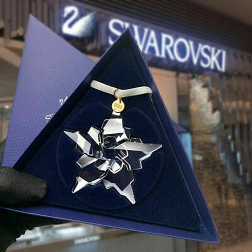 半价！Swarovski 2021年度版圣诞节透明水晶挂饰 商品图0