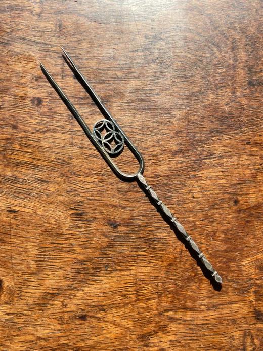 纯银双钱纹果叉，顺丰包邮 商品图3