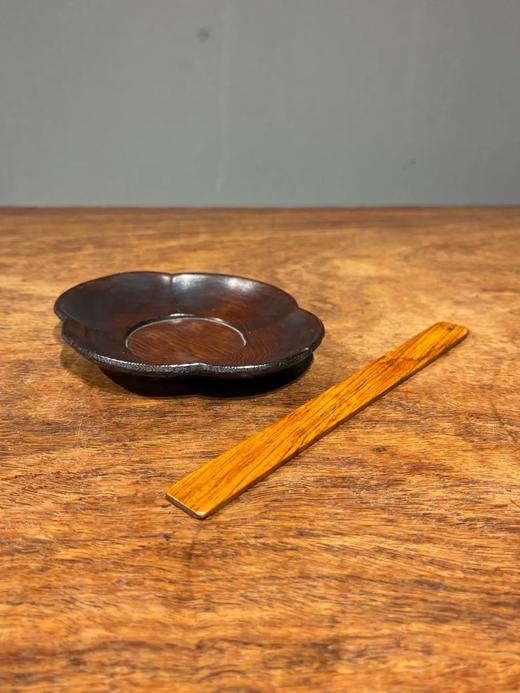 海棠型鸡翅木杯托与黄花梨搅拌棒，顺丰包邮 商品图12
