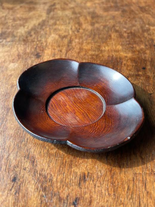 海棠型鸡翅木杯托与黄花梨搅拌棒，顺丰包邮 商品图1