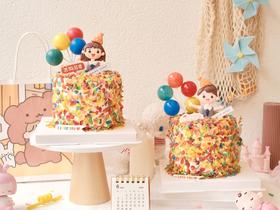 2022年61限定款麦片蛋糕，4寸加高4层胚3层水果夹心（默认芒果）