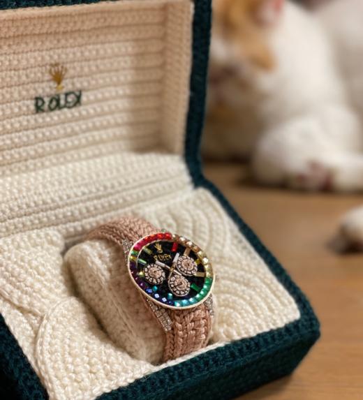 预售|纯手工饰品 毛线编织手表网红礼物 彩色款（不含盒子） .潮快闪[福利品] 商品图2