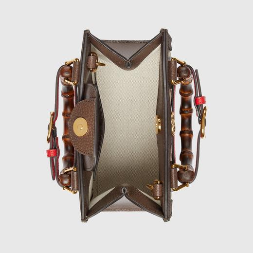 Gucci Diana超级双G图案竹节迷你托特包/单肩包655661UKMFT 商品图6