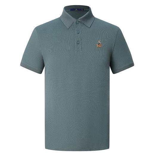 MD名盾商务纯棉T恤短袖POLO珠地夏季翻领男士保罗衫长绒棉22249 商品图3