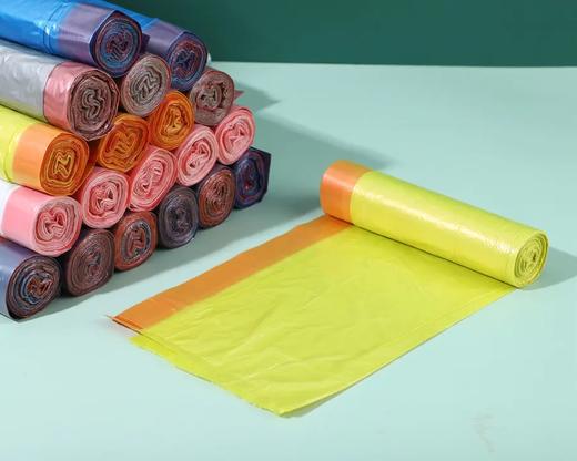 【限时折扣】手提式加厚抽绳垃圾袋 5只/包 45*50（4.5g）3袋 商品图1