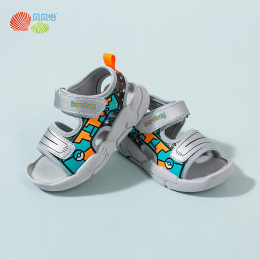 贝贝怡2022夏季新品儿童时尚稳步鞋酷炫男女童凉鞋 商品图4