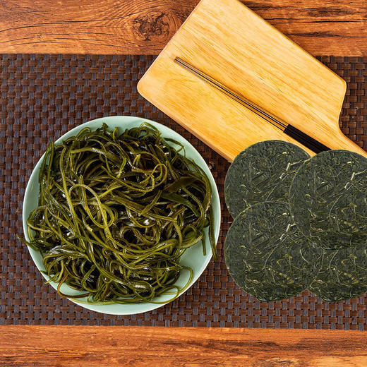 霞浦压缩海带丝圆饼泡发烘干海带片无沙免煮免洗非裙带菜干货批发 商品图3