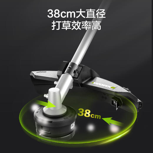 威克士无刷电动割草机WD184锂电打草机割灌机家用除草机电动工具 商品图2