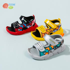 贝贝怡2022夏季新品儿童时尚稳步鞋酷炫男女童凉鞋
