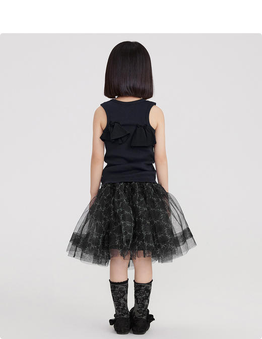 22年夏季新款儿童女童圆领弹性舒适背心 1M5000010 商品图5