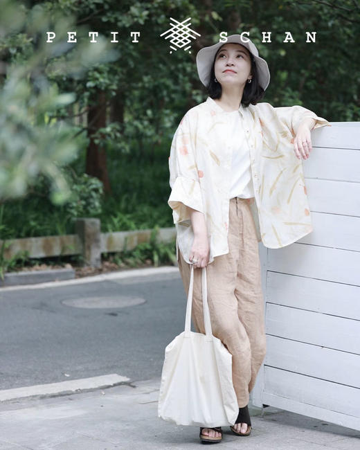 PETIT SCHAN小闪  CLO#027 Flow心流  36支盐缩工艺细亚麻东方禅意外套/裤子 商品图5