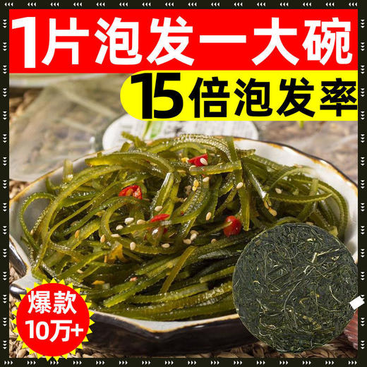 霞浦压缩海带丝圆饼泡发烘干海带片无沙免煮免洗非裙带菜干货批发 商品图0
