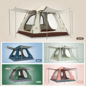 骆驼户外帐篷露营野炊营地三门弹压防晒防雨公园帐篷郊游装备用品 A1S3NA105-1