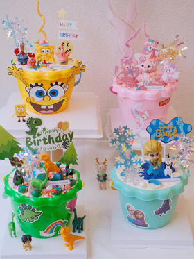 2022六一限定款“快乐桶”！6寸直径水果奶油戚风，4层胚3层水果夹心（默认芒果）足足800g！