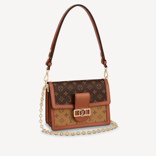 LOUIS VUITTON 路易·威登 女士 DAUPHINE 经典老花链条口盖包 中号手袋 M45958 商品图0