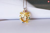 [ 花舞 ]  黄水晶银镶吊坠 | 灿烂金黄，富贵大方 商品缩略图1