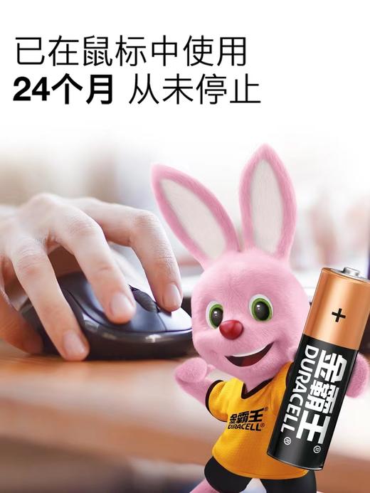 金霸王碱性电池五号4粒装干电池AA1.5V玩具遥控器5号电池4粒/板 商品图3
