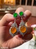 2211205，老坑艳绿+黄翡蛋面耳坠，具体价格微信咨询。 商品缩略图0